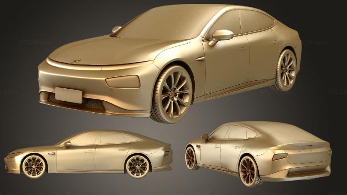 Автомобили и транспорт (Xpeng P7 2020, CARS_4071) 3D модель для ЧПУ станка